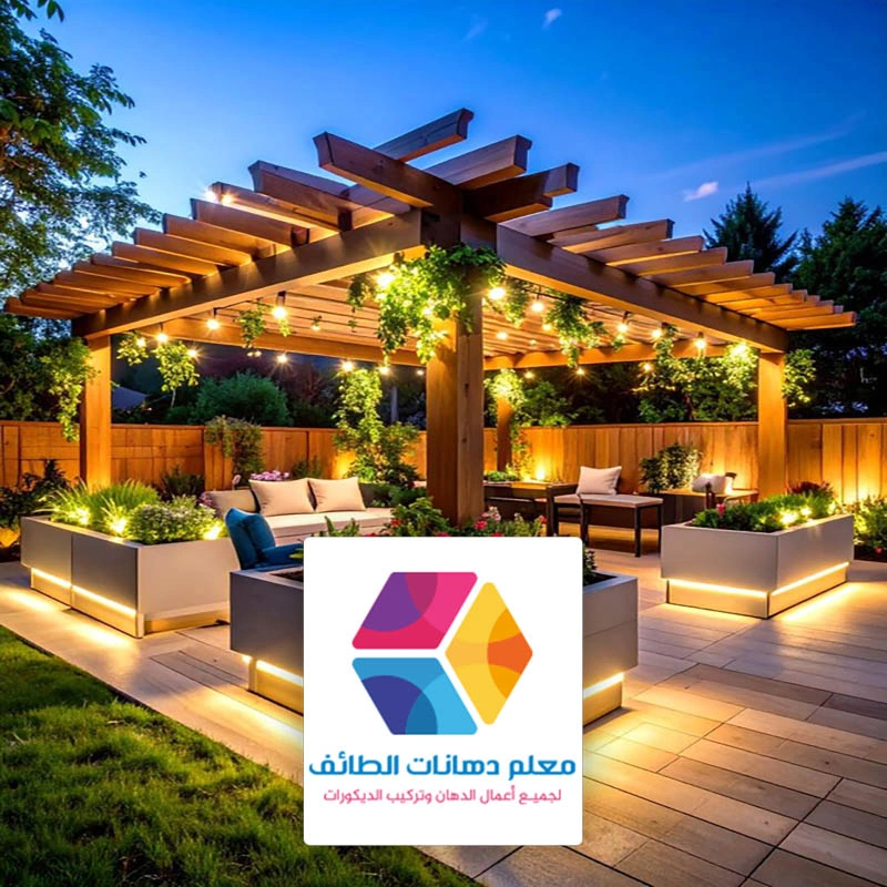 انارة جلسات خارجية حي الخالدية في الطائف