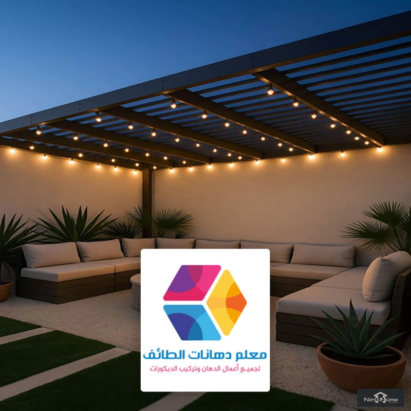 انارة جلسات خارجية حي الخالدية في الطائف