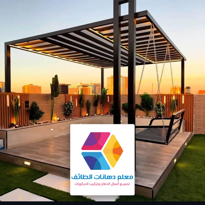 انارة جلسات خارجية حي الخالدية في الطائف